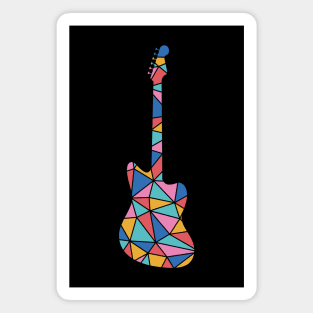 Geometric Colorful Electric Guitar Magnet